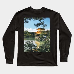 Golden Kyoto Temple Long Sleeve T-Shirt